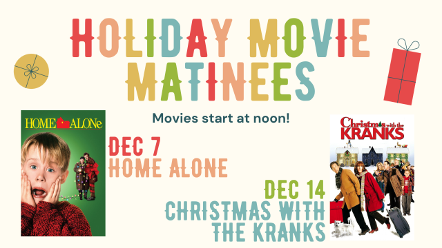 Dec holiday movie matinees